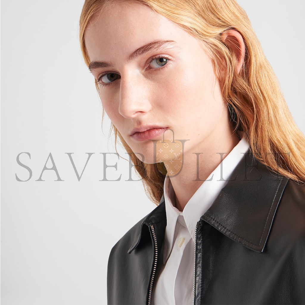 Pra*a leather jacket 58a121